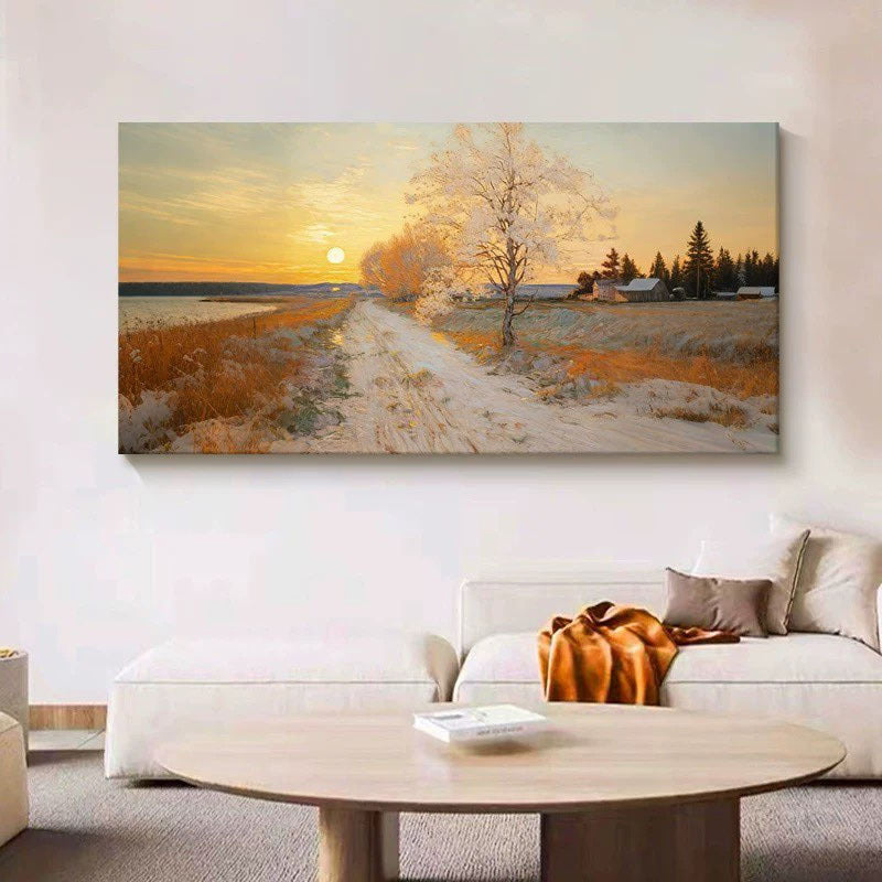 Arte della parete con pittura a olio incorniciata