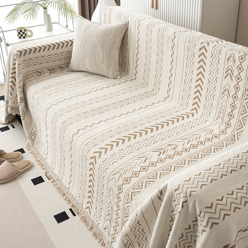 Coperta per divano con motivo geometrico