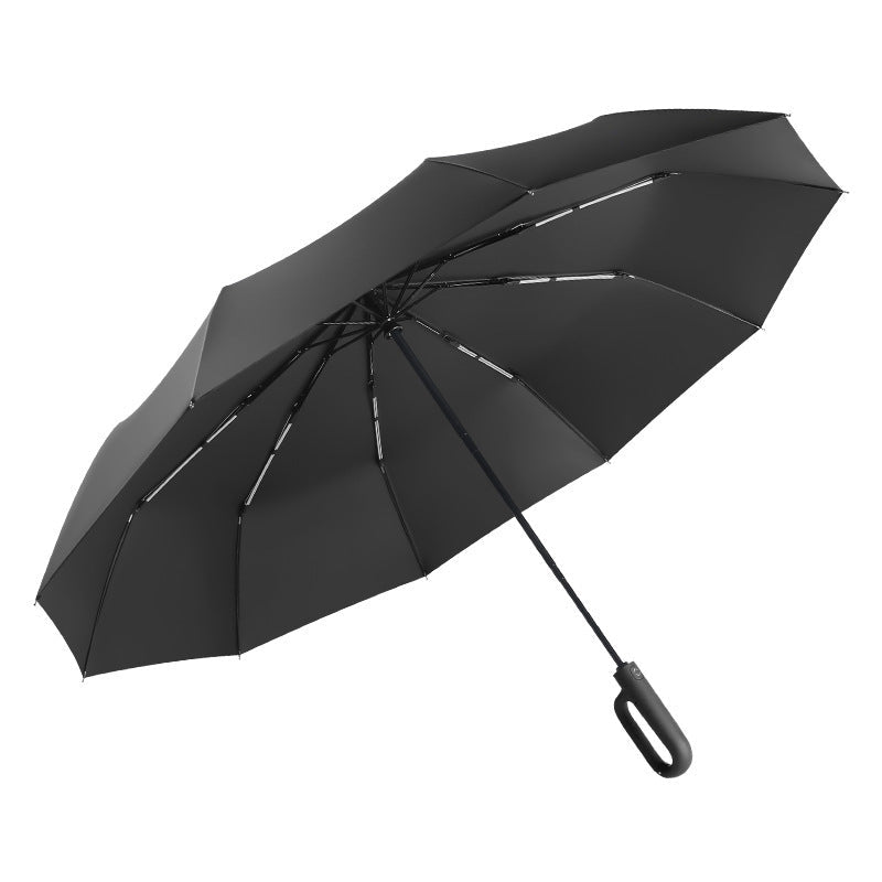 Ombrello pieghevole premium automatico da donna con impugnatura ergonomica