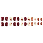 Nail art press-on stagionale a tema autunnale