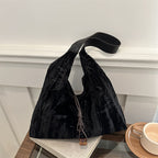 Borsa a tracolla versatile in velluto