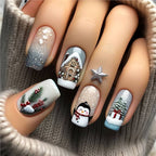 Nail art decorativa a tema invernale