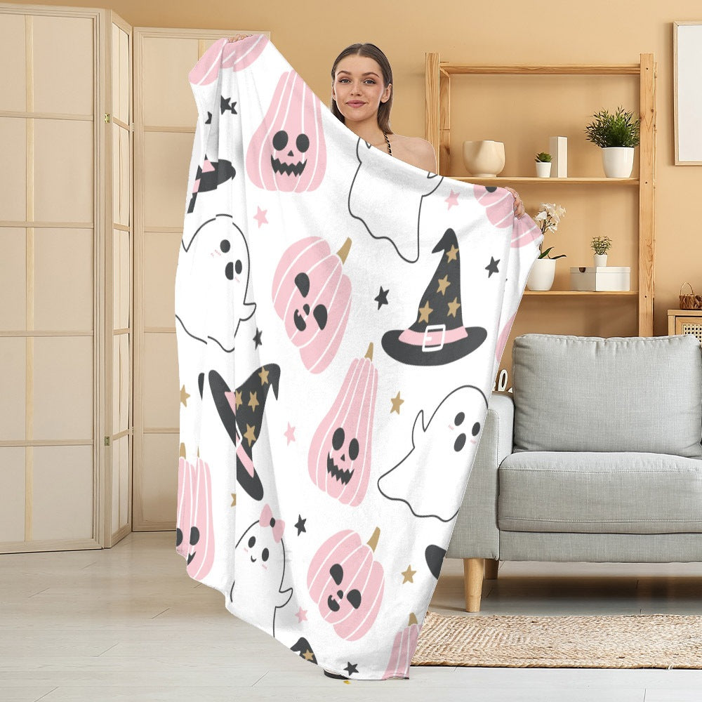Accogliente coperta in pile a tema Halloween