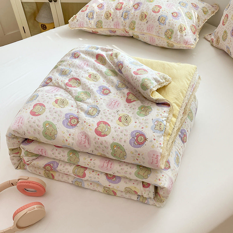 Piumino comfort da donna con delicato motivo floreale e imbottitura di alta qualità