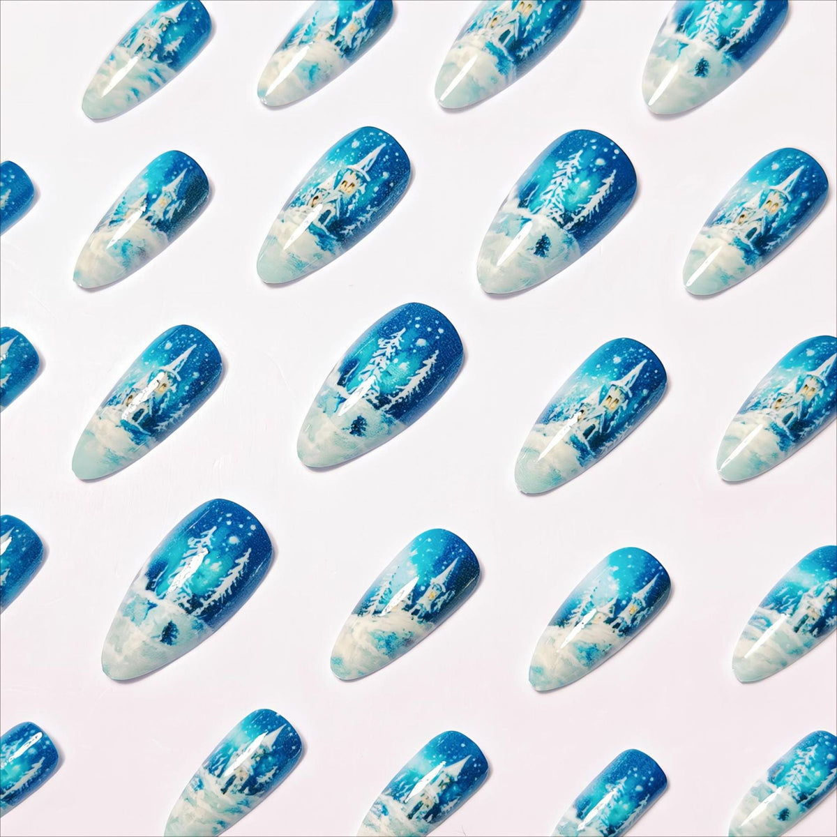 Nail art artistica a tema invernale