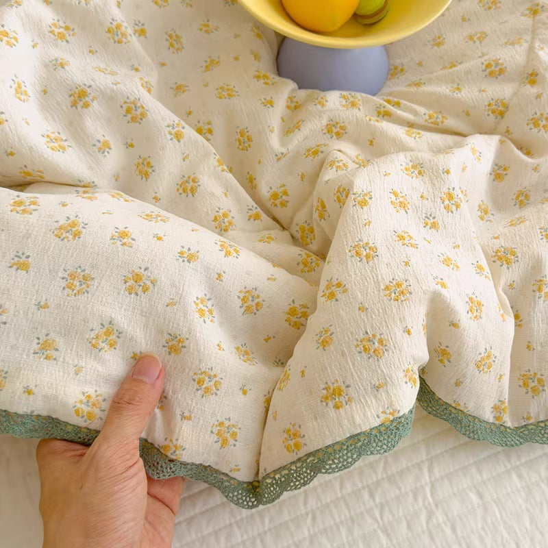 Piumino comfort da donna con delicato motivo floreale e imbottitura di alta qualità