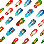 Nail art festiva a tema invernale