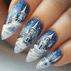Nail art artistica a tema invernale