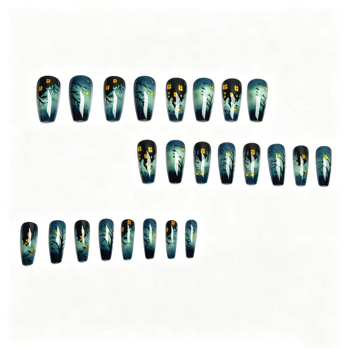 Nail art creativa progettata per Halloween