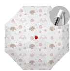 Ombrello pieghevole automatico da donna con giocoso design di animali