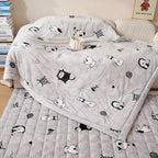 Accogliente coperta con motivo animale con morbido tessuto traspirante per divano o camera da letto