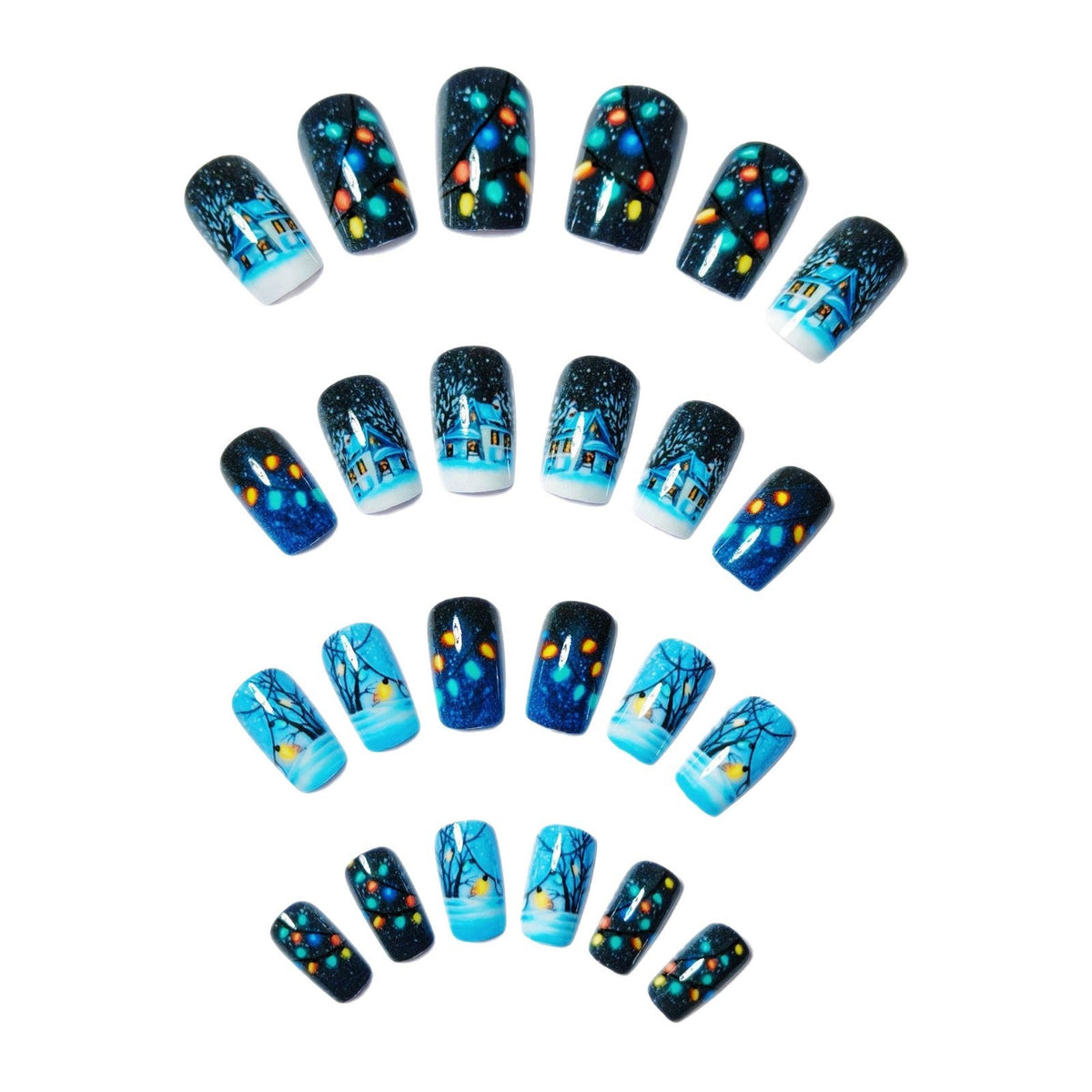 Nail art stagionale del Paese delle Meraviglie Invernali