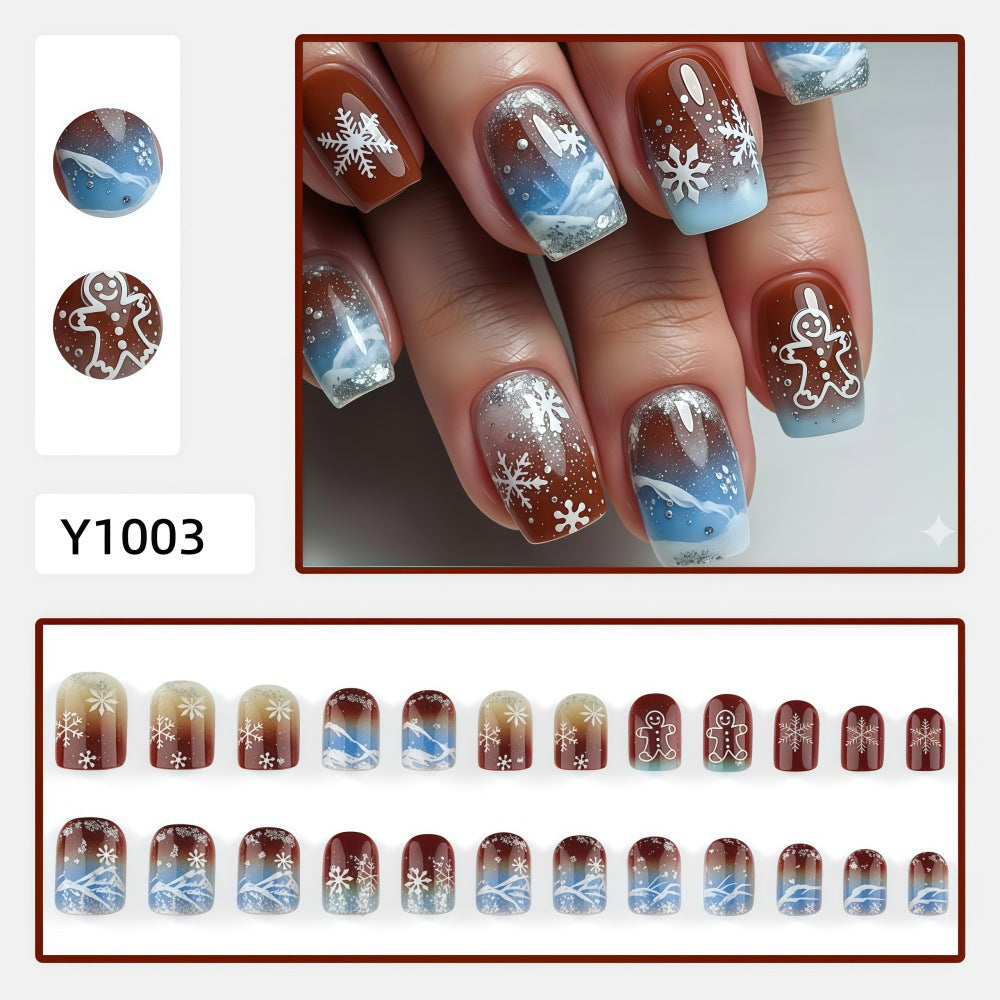 Nail art invernale decorativa