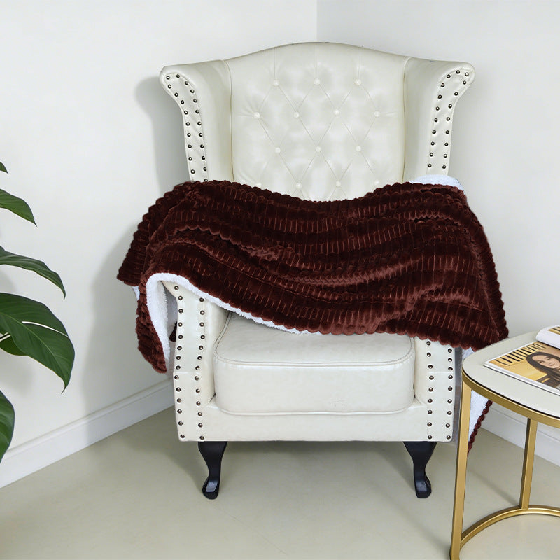 Coperta in pile strutturata accogliente da donna