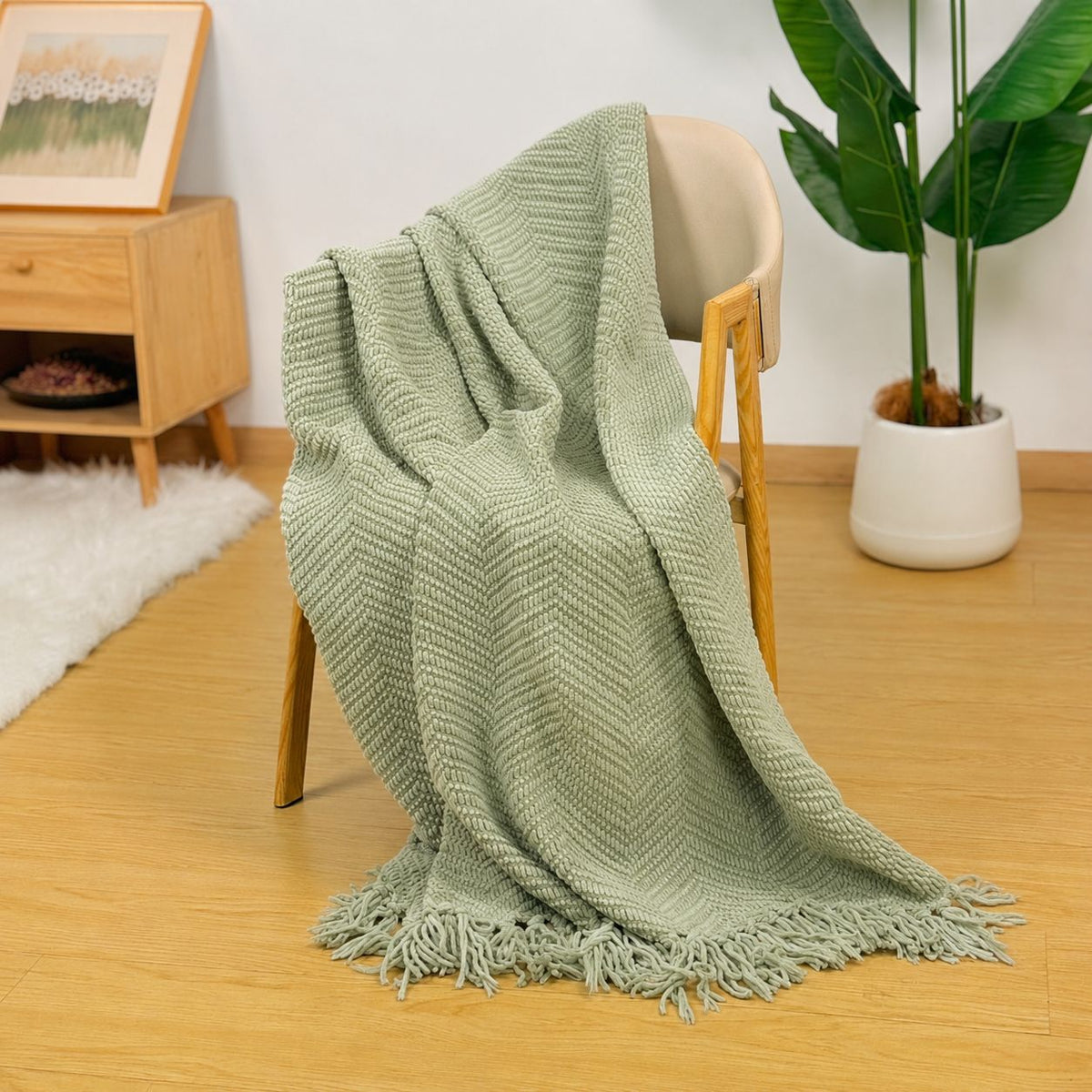 Coperta accogliente per decorazioni per la casa