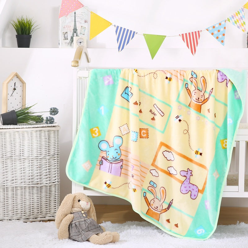 Coperta in pile con personaggio dei cartoni animati per bambini