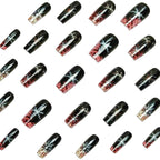 Nail art a lunga tenuta a tema invernale