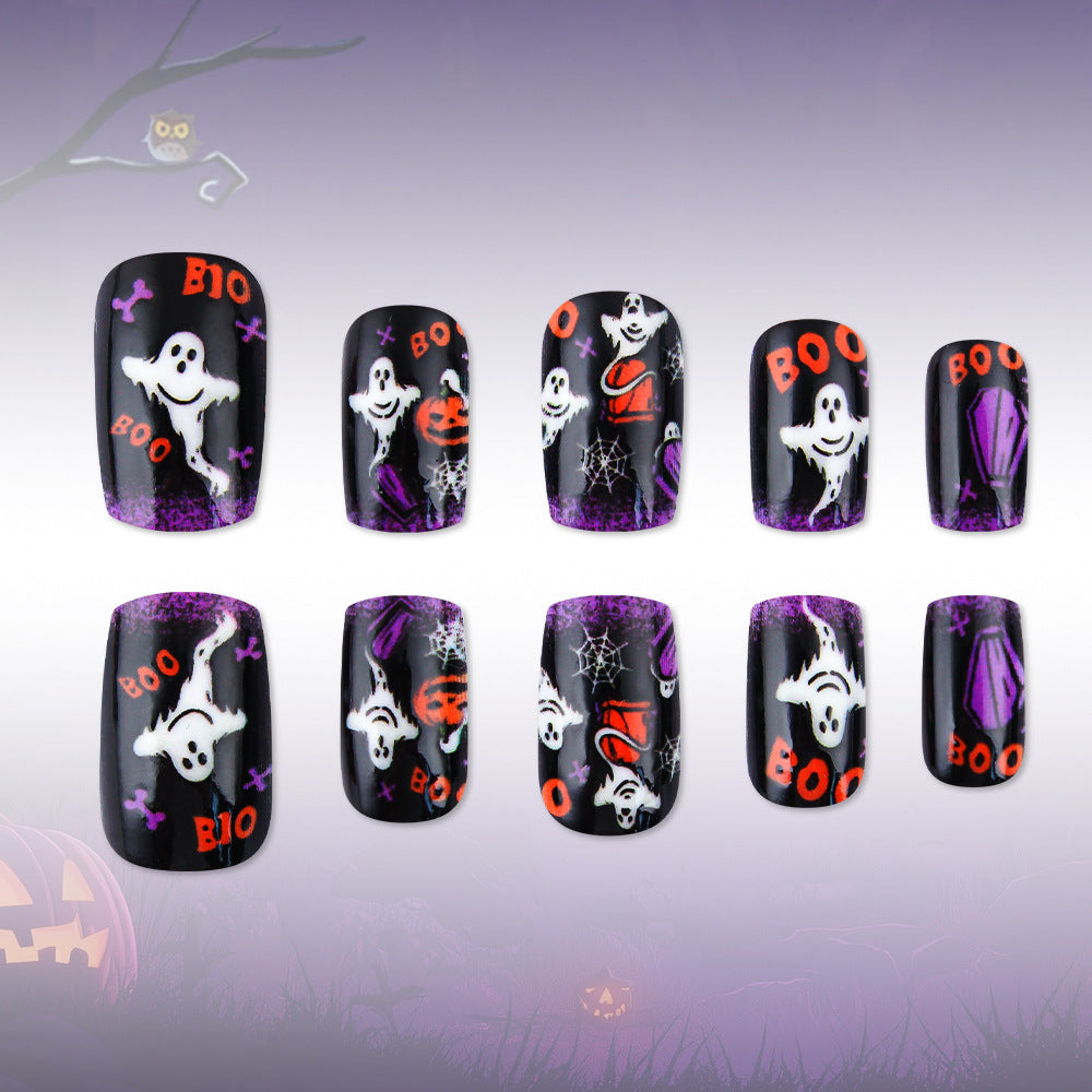 Divertente set per nail art a pressione a tema Halloween