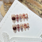 Set per nail art a pressione a tema invernale
