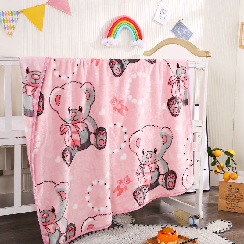 Coperta in pile con personaggio dei cartoni animati per bambini
