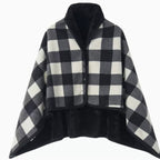 Coperta poncho in pile da donna elegante e confortevole