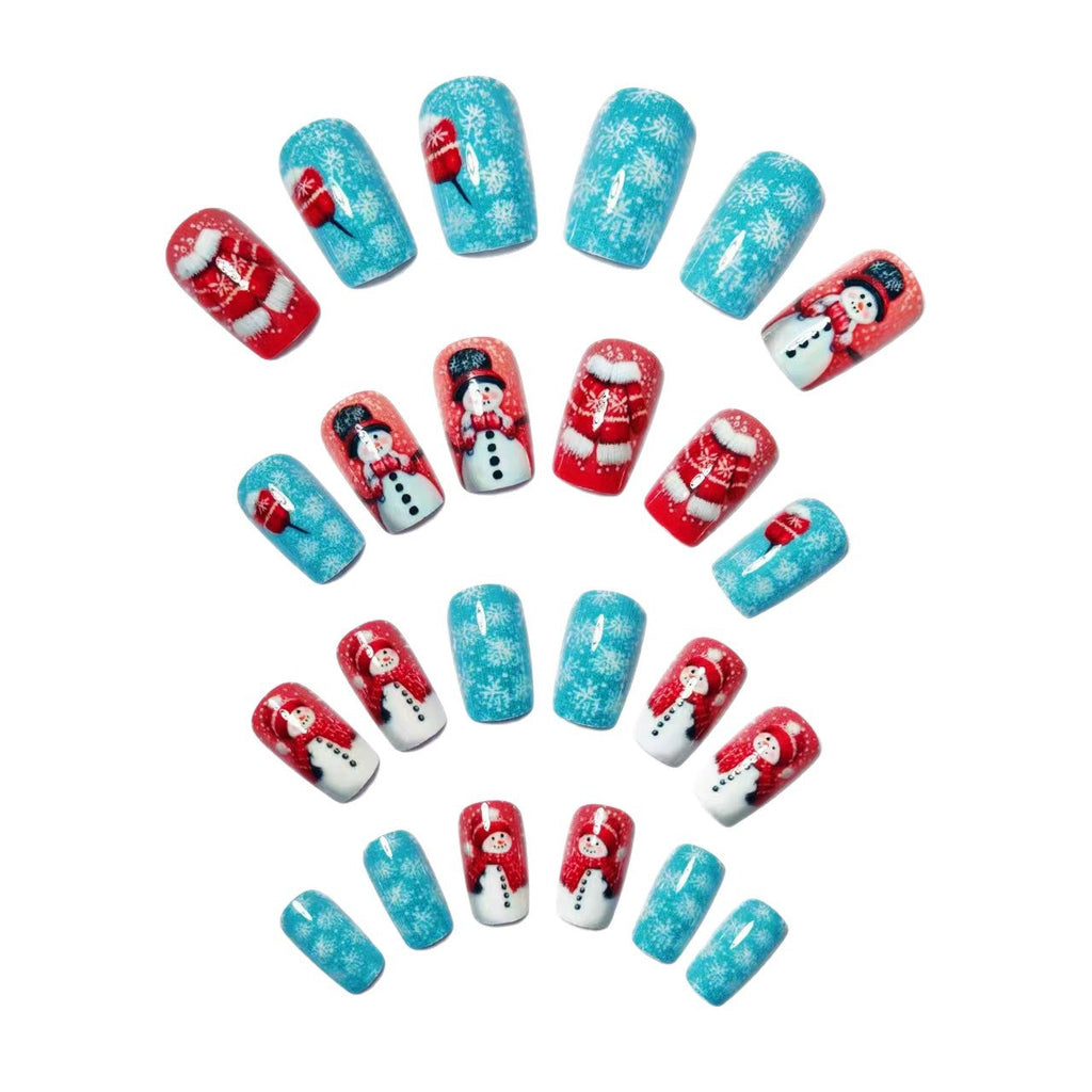 Nail art festosa del Paese delle Meraviglie Invernali