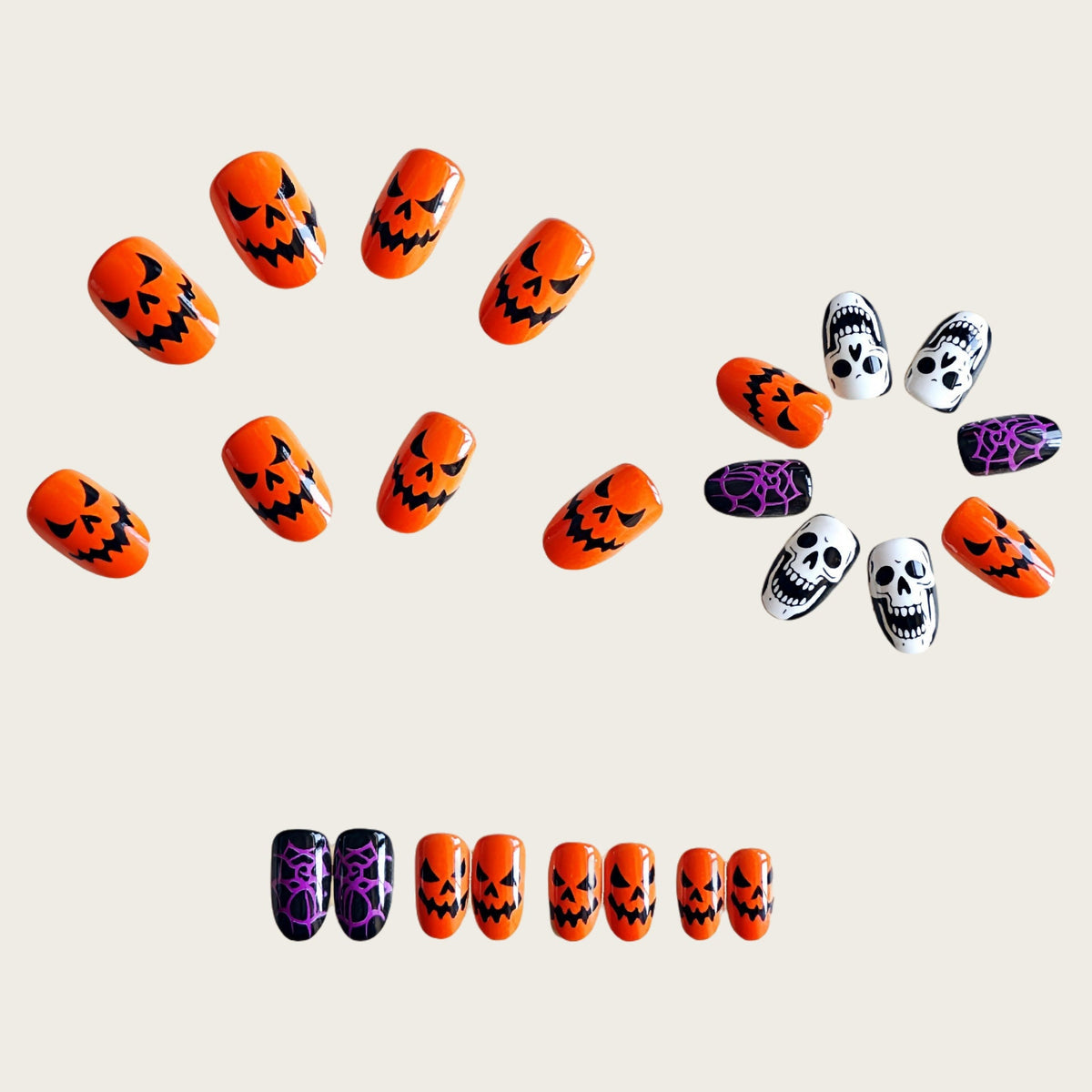 Set per unghie artificiali di Halloween