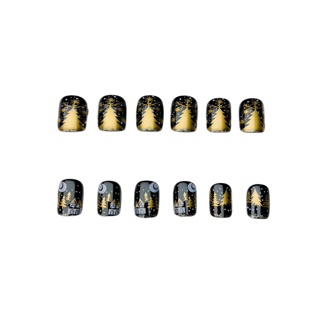 Elegante nail art invernale