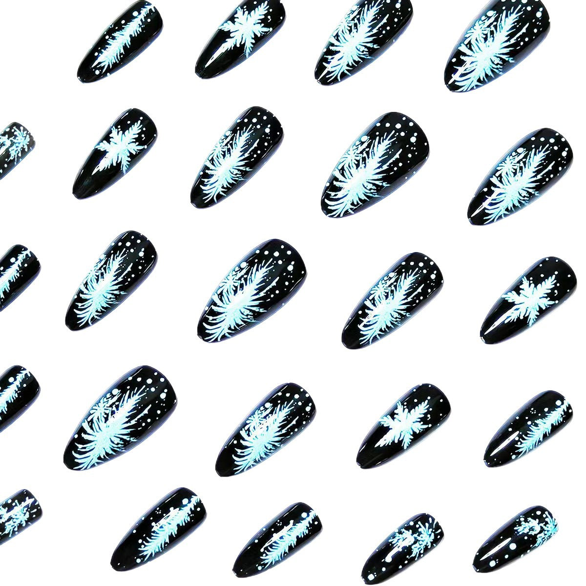 Elegante nail art a tema invernale