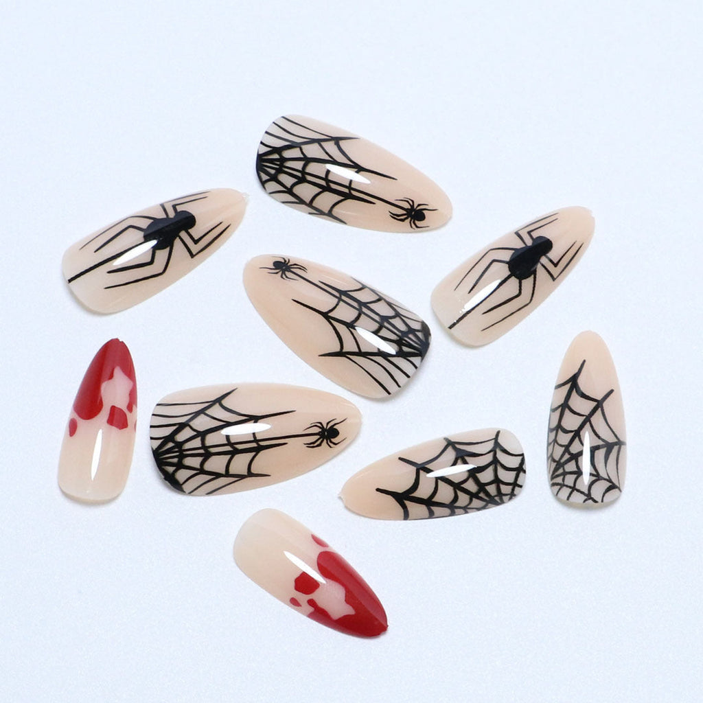 Set di unghie a pressione artistiche a tema Halloween