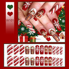 Set creativo per nail art con design natalizio festivo