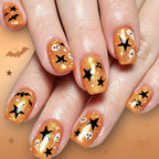 Nail art glitterata a tema Halloween