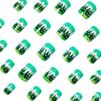 Nail art festosa nella foresta invernale