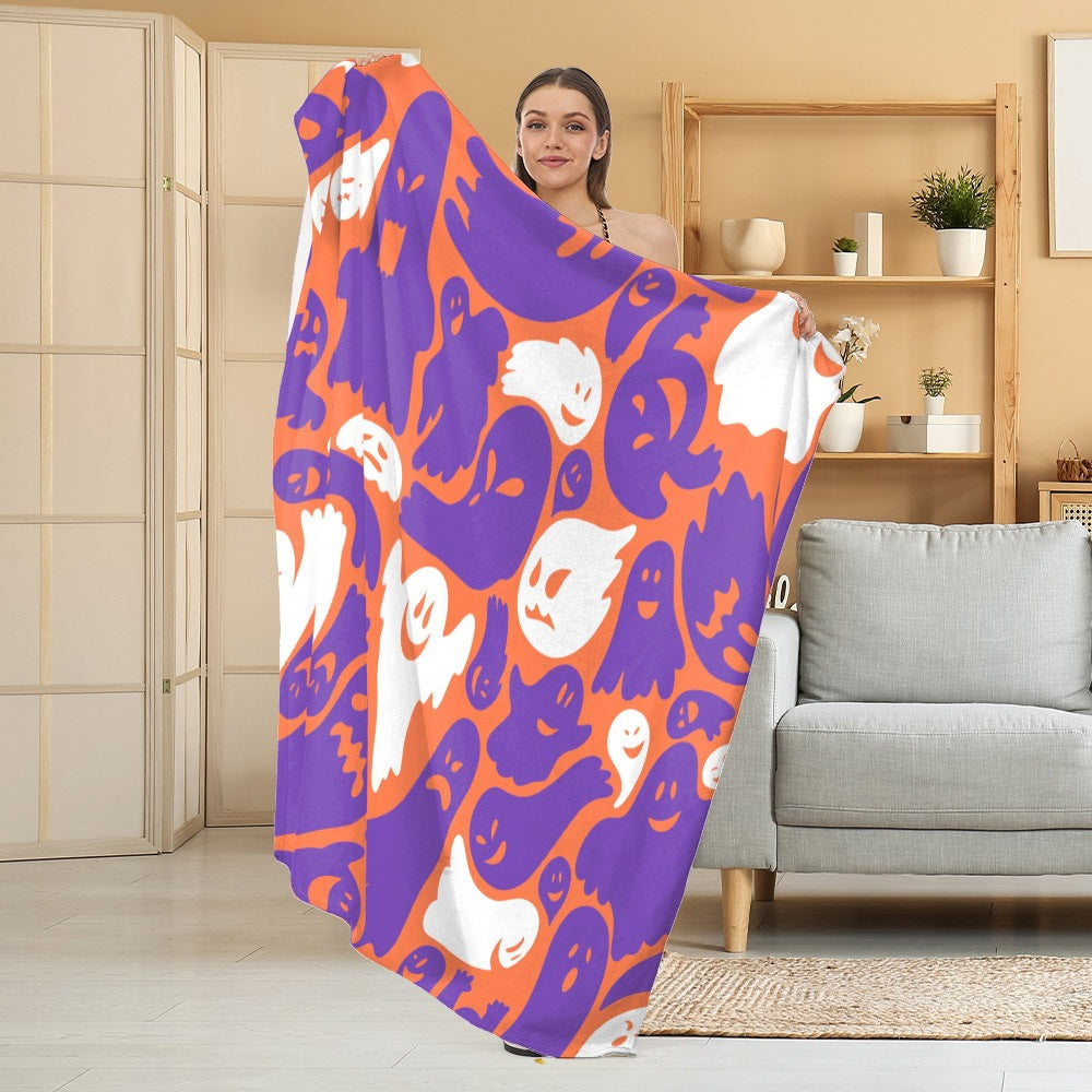 Accogliente coperta in pile a tema Halloween