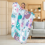 Accogliente coperta in pile a tema Halloween
