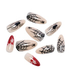 Set di unghie a pressione artistiche a tema Halloween