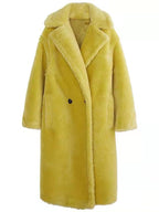 Cappotto oversize con orsacchiotto | Shearling sintetico doppiopetto