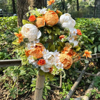 Ghirlanda artificiale - AutumnBloom - Outdoor e peonie - Accogliente decorazione autunnale