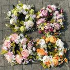 Ghirlanda artificiale - AutumnBloom - Outdoor e peonie - Accogliente decorazione autunnale