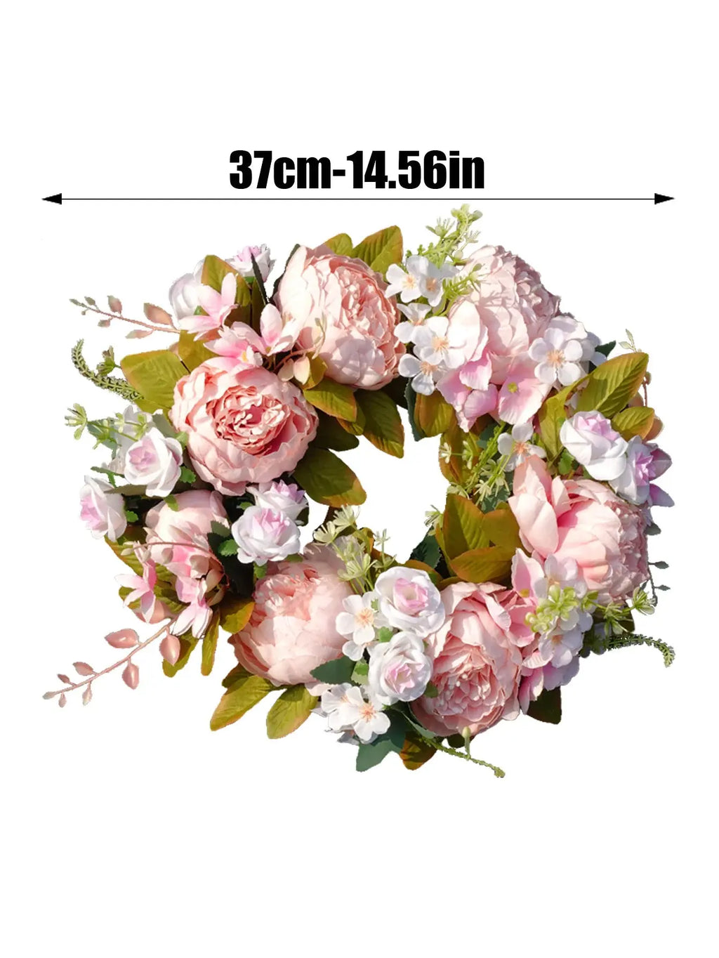 Ghirlanda artificiale - AutumnBloom - Outdoor e peonie - Accogliente decorazione autunnale