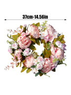 Ghirlanda artificiale - AutumnBloom - Outdoor e peonie - Accogliente decorazione autunnale