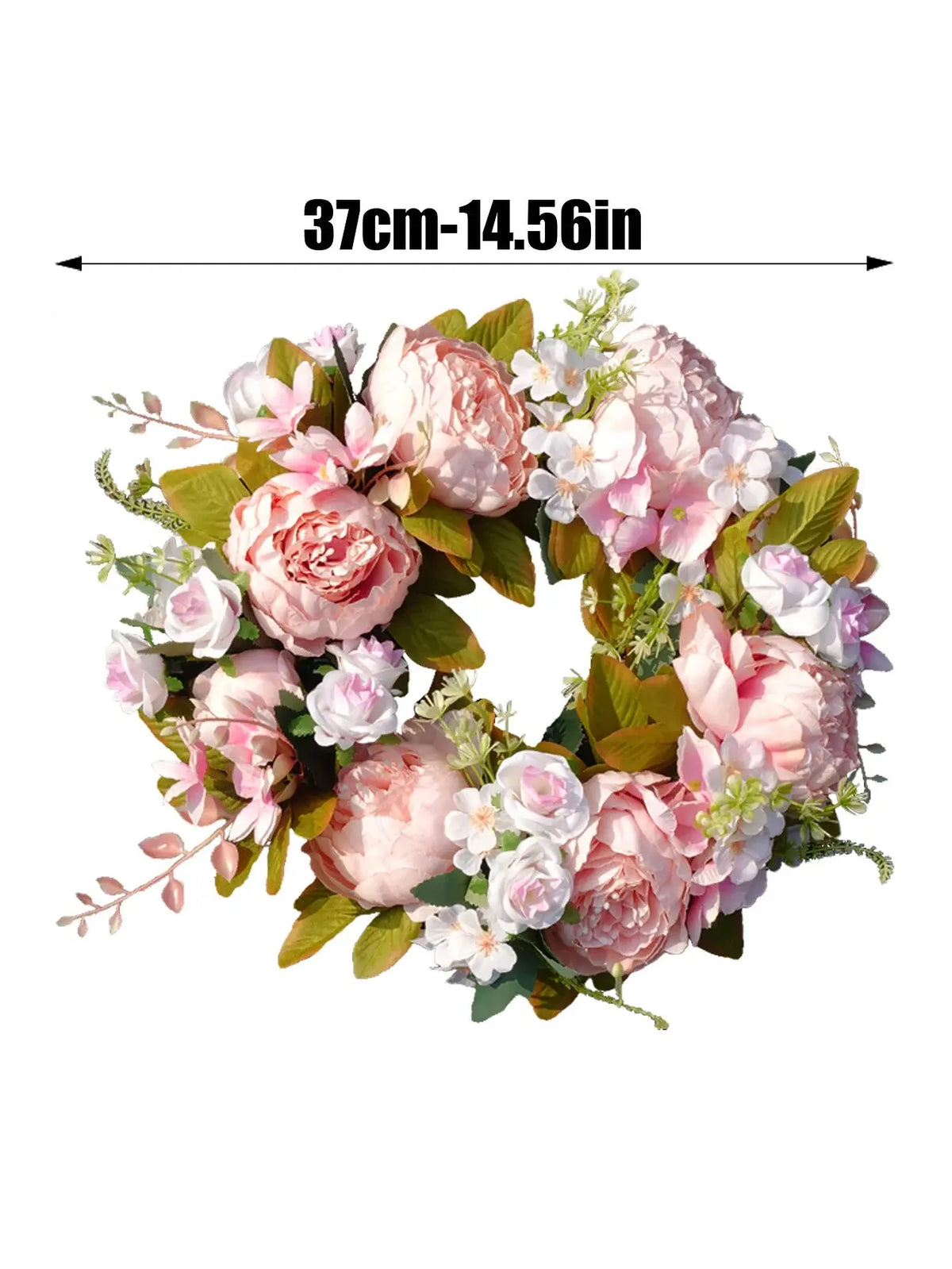 Ghirlanda artificiale - AutumnBloom - Outdoor e peonie - Accogliente decorazione autunnale