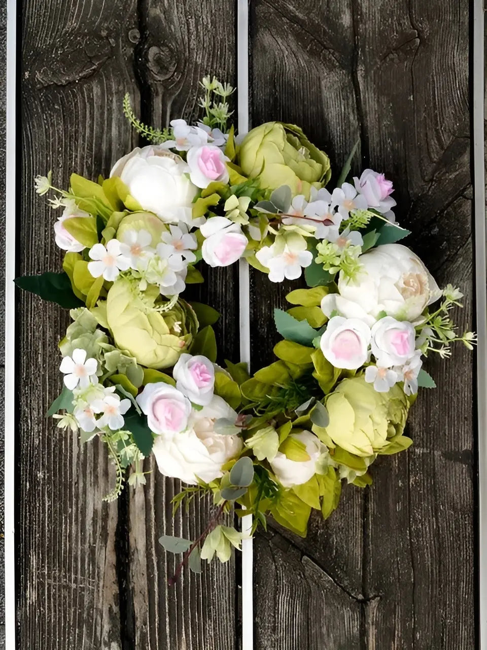 Ghirlanda artificiale - AutumnBloom - Outdoor e peonie - Accogliente decorazione autunnale