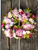Ghirlanda artificiale - AutumnBloom - Outdoor e peonie - Accogliente decorazione autunnale