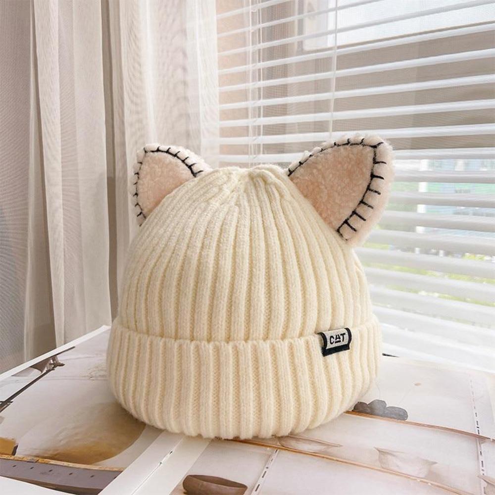 CozyCat Beanie - Cappello invernale alla moda con orecchie di gatto