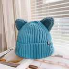 CozyCat Beanie - Cappello invernale alla moda con orecchie di gatto