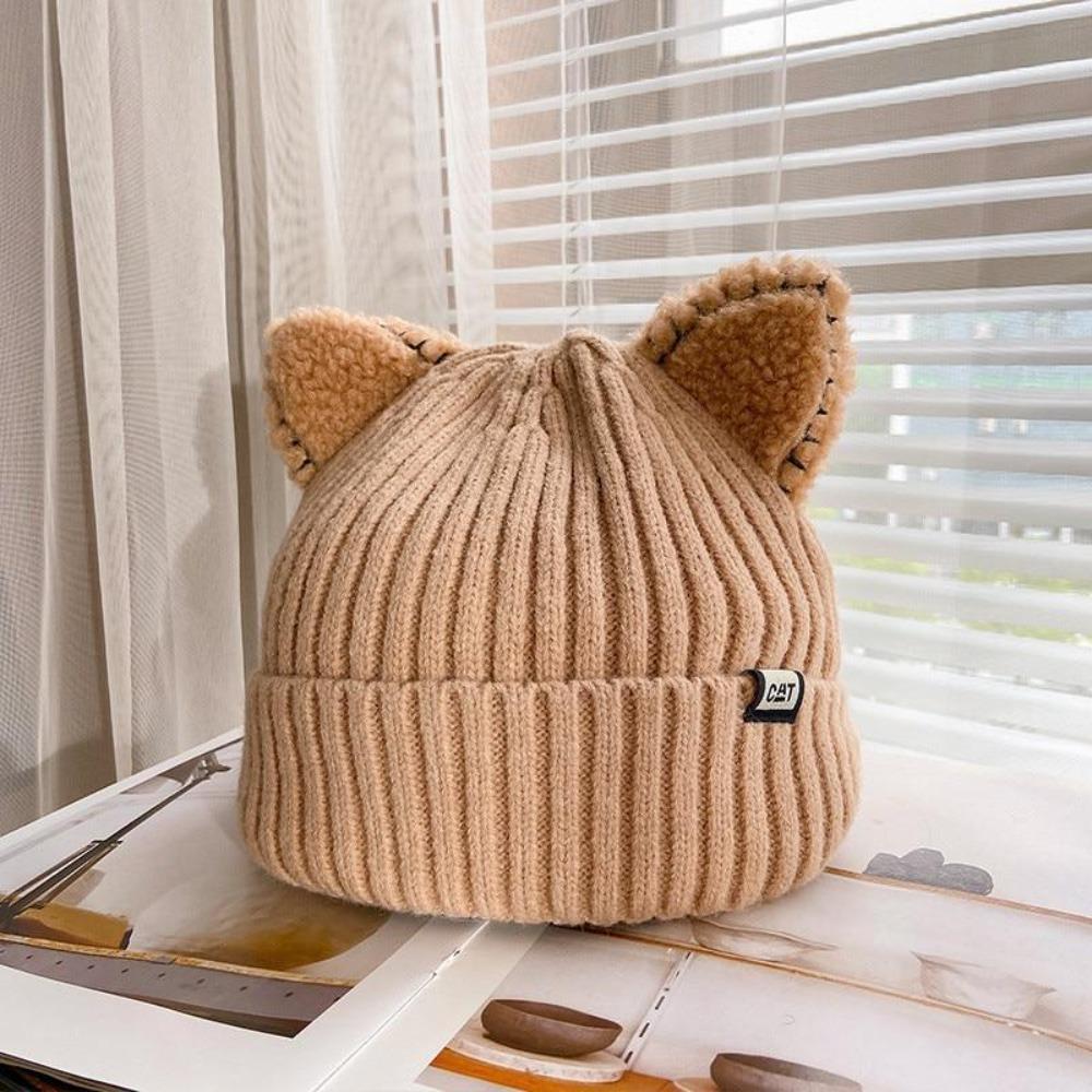 CozyCat Beanie - Cappello invernale alla moda con orecchie di gatto