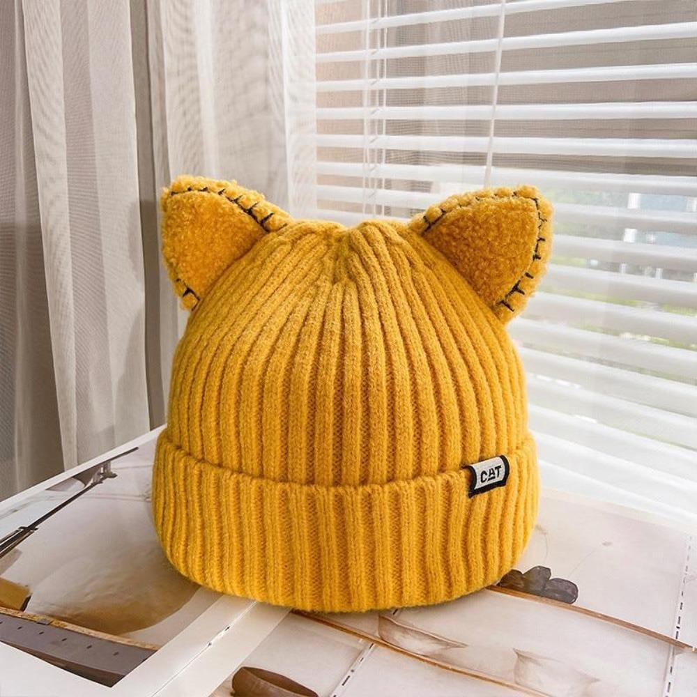 CozyCat Beanie - Cappello invernale alla moda con orecchie di gatto