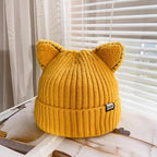 CozyCat Beanie - Cappello invernale alla moda con orecchie di gatto
