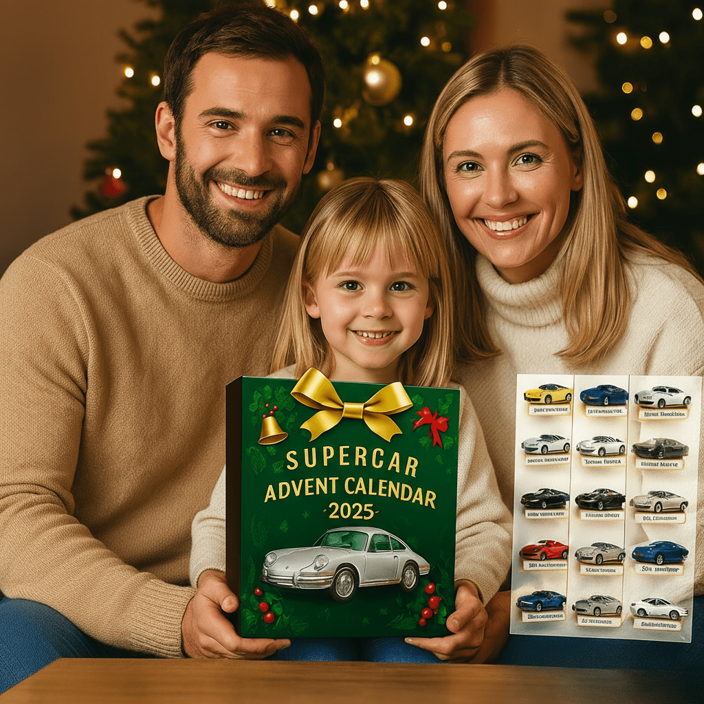 Calendario dell'Avvento Supercar in edizione limitata con 24 modelli in miniatura di precisione